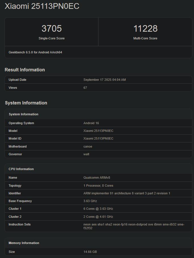 Performa Snapdragon 8 Elite Gen 5
