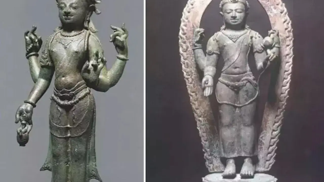 AS Serahkan Dua Arca Buddha Abad Ke-8 Kembali ke Indonesia
