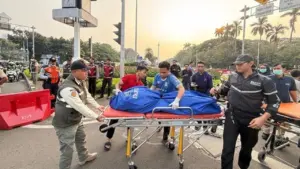Pengendara Ojek Online Meninggal Setelah Kecelakaan Di Sekitar Patung Kuda
